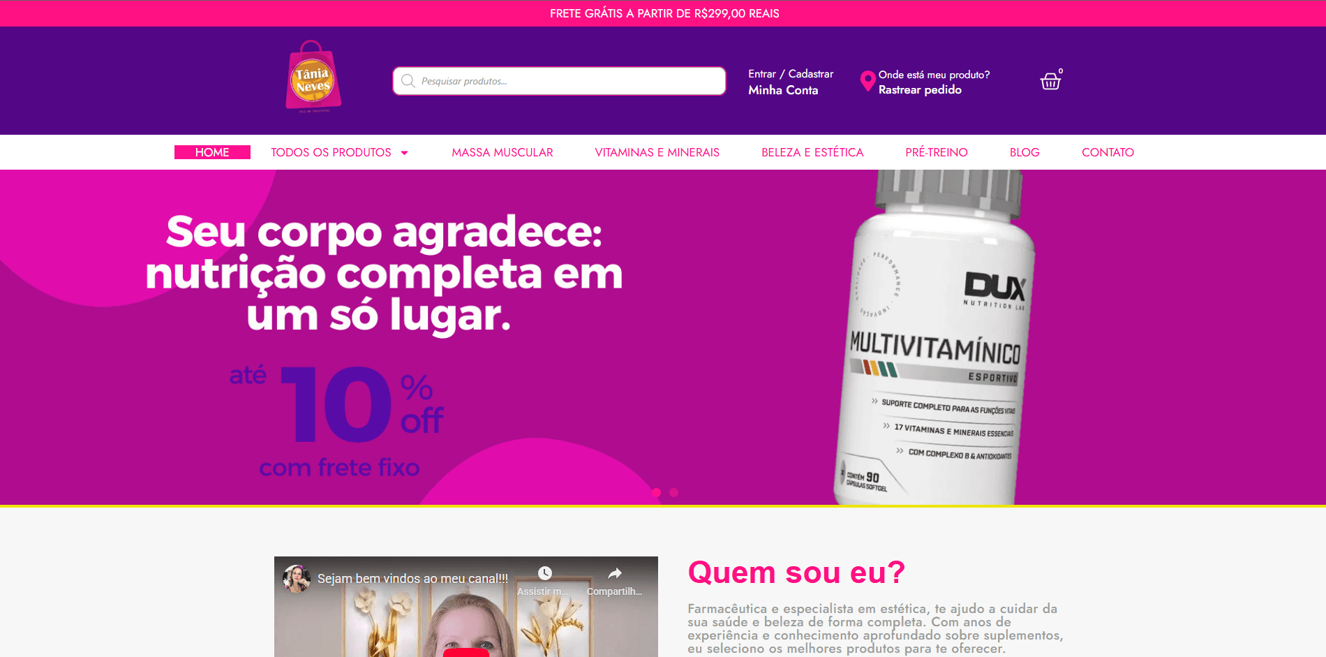 Imagem do site da Tânia Neves